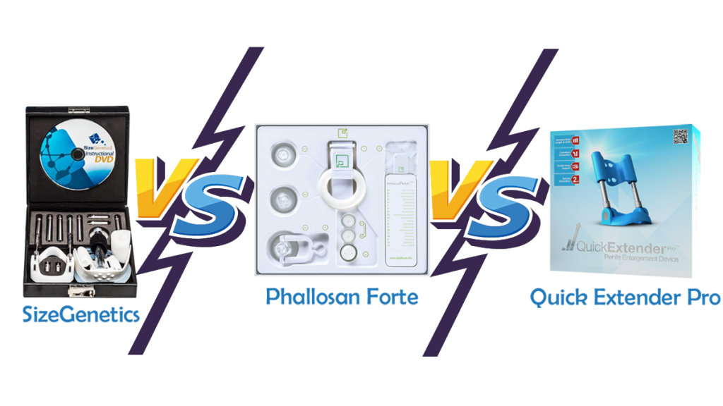Sizegenetics Vs Phallosan Forte Vs Quick Extender Pro by digitalangelcorp